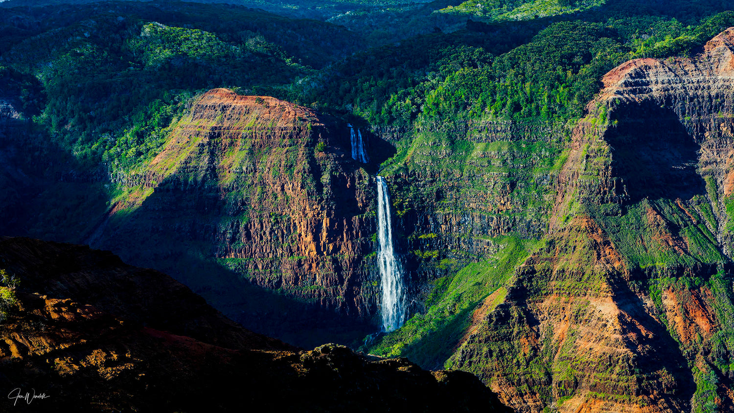 Waimea Canyon Hawaii Waterfall 